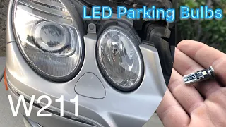 W211 LED Front Parking Light Bulbs