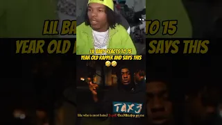 LIL BABY REACTS TO 15 YEAR OLD RAPPER AND SAYS THIS 🤣🤣 #rappers #ukdrill #shorts #music