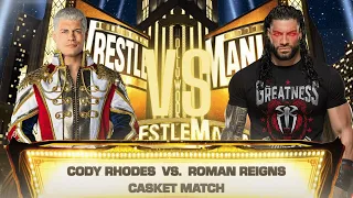 WWE 2k24 Fist Look CASKET Match: Roman Reigns VS Cody Rhodes in WrestleMania 39 | Zorosharma