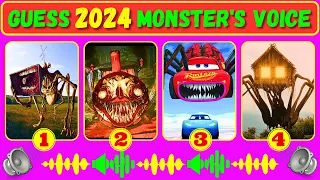 Guess The Monster's Voice MegaHorn, Choo Choo Charles, McQueen Eater, House Head Coffin Dance