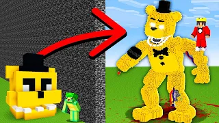 I Cheated With //GIANT In a FNAF Minecraft Build Challenge!