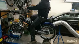 Tomos APN 95cc tuned 18HP  DYNO and ride by GMP