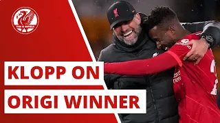 "Divock Origi, the legend!" | Jurgen Klopp on Origi's goal vs. Wolves