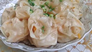 Настоящие узбекские манты!!! Манты с тыквой вкусные, сочные.