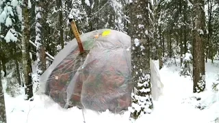 Зимняя палатка, санки и рассказ.
