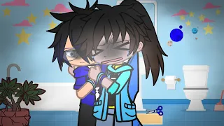 From cutting his blue hair off meme | aphmau ||¿Ein x Pierce/pin?|| Gacha club ||