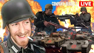 LIVE 🔴 Naughty Germans 🤡 Company of Heroes 2