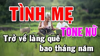 Tình Mẹ Karaoke Tone Nữ Beat 2024 Nhạc Sống Thỏ Ngọc