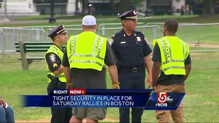 Tight security in place for Saturday's Boston Common rallies