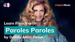 Dalida & Alain Delon - Paroles Paroles (Lyrics / Paroles English & French)