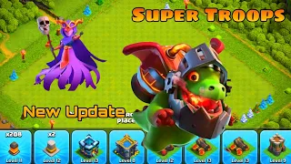 New Super Troops..!! Super witch and Infermo Dregon #Super_troops #Superwitch #InfernoDregon #Coc