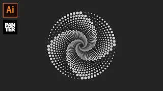 How to Create Dotted Spiral Vortex | Adobe Illustrator Tutorial