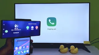 Screen Mirroring incoming Call Xiaomi Mi TV A2 From LG Wing 5G