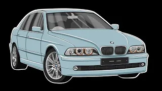 Праворульная BMW E39/ койловеры/оклейка фар/замена дисков