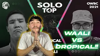 LIVE REACTION: WAALI vs DROPICAL | OWBC 2021 Solo Battle (feat. Fenetix)