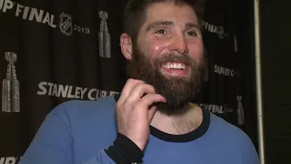 Pat Maroon talks after Blues win Game 2 in Stanley Cup Final