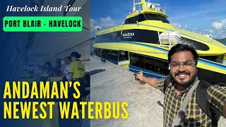 Port Blair to Havelock in Andaman's FASTEST Ferry | Nautica CATAMARAN Review | Sunset at Radhanagar