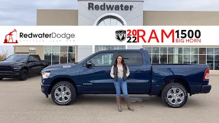 NEW 2022 Ram 1500 Big Horn 4x4 Crew Cab - 5'7" Box + Uconnect® 5 | Stock # NR14231 - Redwater Dodge