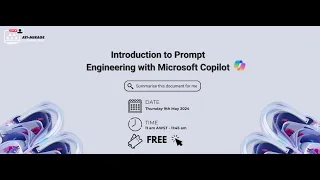 Introduction to Prompt Engineering with Microsoft Copilot Webinar