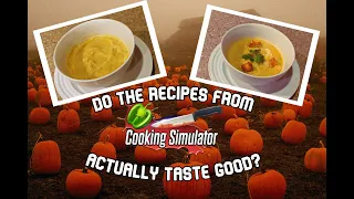 Cooking Simulator Recipes IRL: A Ghost's Pumpkin Soup