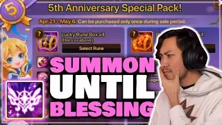 I SPENT $500 TO POP MY BLESSING | 5TH ANNIVERSARY PACK | Summoners War