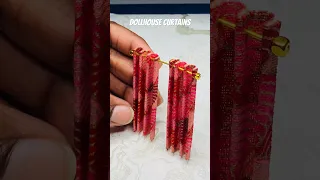 DIY~no sew miniature Curtains #shorts #minioftheday #dollhousecrafts #diyminiatures #crafted #mini