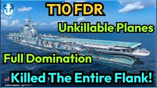 T10 CV Franklin D Roosevelt: Extremely Powerful Against Isolated Targets | World of Warships