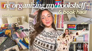 organize my bookshelf with me for the new year & HUGE book haul (+ The Oodie review/unboxing)