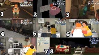 Ice scream 1-8 all endings