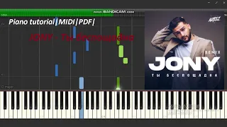 JONY Ты беспощадна Piano tutorial/ разбор на пианино/ MIDI/PDF