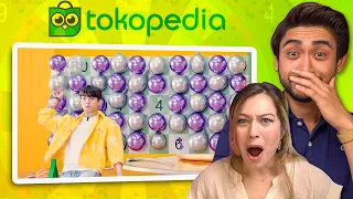 BTS Plays Darts BACKWARDS! Tokopedia 2021 Reaction