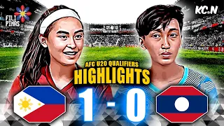 Philippines vs Laos Highlights | AFC U20 Women's Asian Cup Qualifiers #labanfilipinas