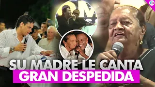 Madre de Omar Geles le canta por última vez. Entre lágrimas y música, así fue despedio Omar Geles.