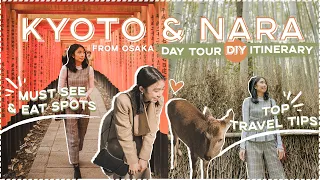KYOTO & NARA JAPAN 🇯🇵 Walking TOUR + Travel & Food Vlog (Day Trip from Osaka) | Sophie Ramos