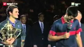 ATP Basel Final 2010 Federer-Djokovic (prize-giving)