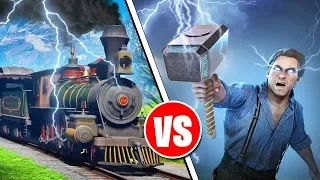 МОД НА ТОРА В РДР 2! МОЛНИЯ VS ПОЕЗД - МОДЫ Red Dead Redemption 2!