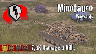 Controcarro 3 Minotauro  |  7,3K Damage 3 Kills  |  WoT Blitz Replays