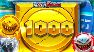 This ONE spin on Razor Shark paid HUGE! 1000x COIN!?