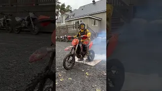 Burnout on my old 2008 ktm 65