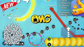 OMG Moments In Snake Io Biggest Snake Epic Snakeio Gameplay