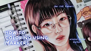 Easy way to coloring with markers smoothly 🍧 beginner friendly tutorial