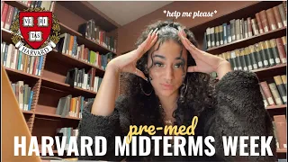 HARVARD MIDTERMS WEEK AS a PREMED student | maya lauren