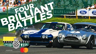 The four best battles of the RAC TT Celebration 2019 | AC Cobras, TVR and Corvette!