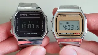 The Casio A168 vs A158