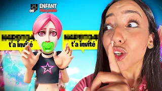 JE ME FAIS PASSER POUR UN ENFANT SUR FORTNITE ! (on m'insulte)