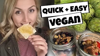 What I Ate Today - Quick Vegan Overnight Oats + Potato Soup Recipes