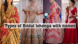 Latest and trendy Bridal lehenga with names|| THE TRENDY GIRL