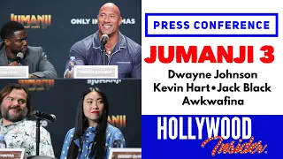 Press Conference JUMANJI 3 The Next Level Dwayne Johnson, Nick Jonas, Kevin Hart, Awkwafina