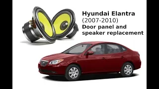 Hyundai Elantra: How to remove door panels & replace speakers