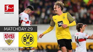 Brandt On Fire with Haaland Assist | VfB Stuttgart - Borussia Dortmund 0-2 | All Goals | Matchday 29